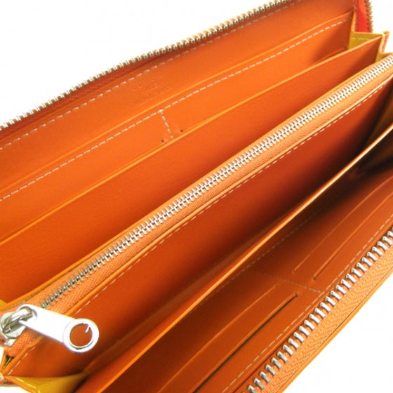 Goyard Goyardine Leather Zippy Wallet Orange 5 of 9