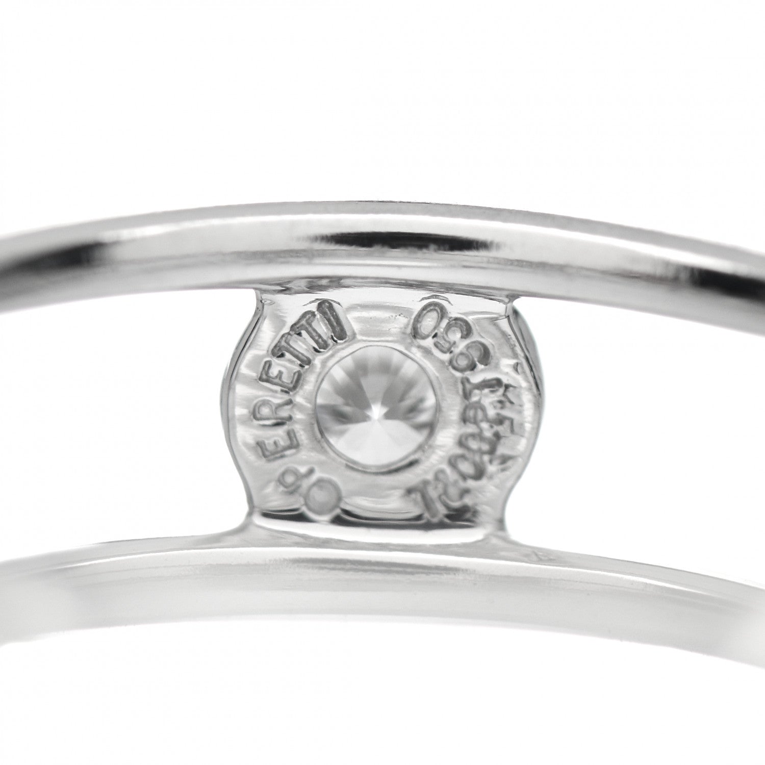 Tiffany Platinum Diamond Elsa Peretti Diamonds by the Yard Ring 49 5 4 of 5