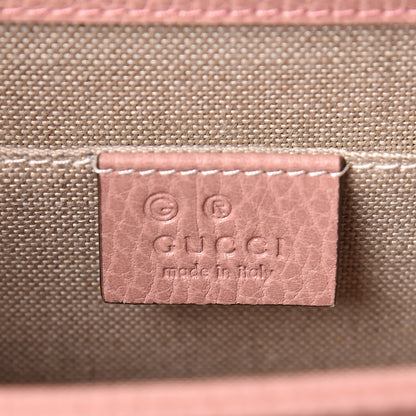 Gucci Dollar Calfskin Small Interlocking G Shoulder Bag Soft Pink 6 of 11