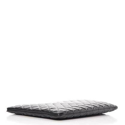 Chanel Caviar Quilted Large Cosmetic Case Black 4 of 9