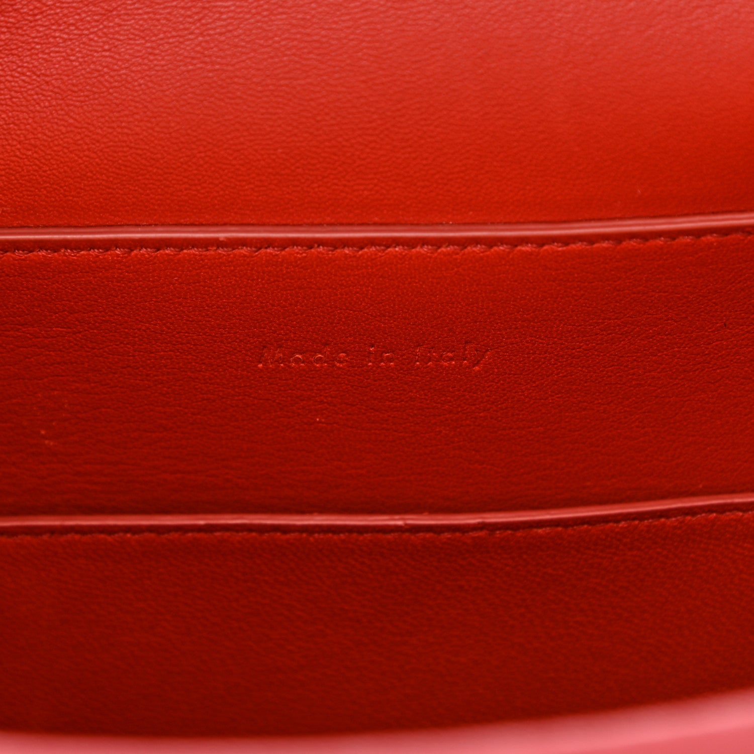 Celine Smooth Calfskin Clasp Bucket Bag Red 7 of 9