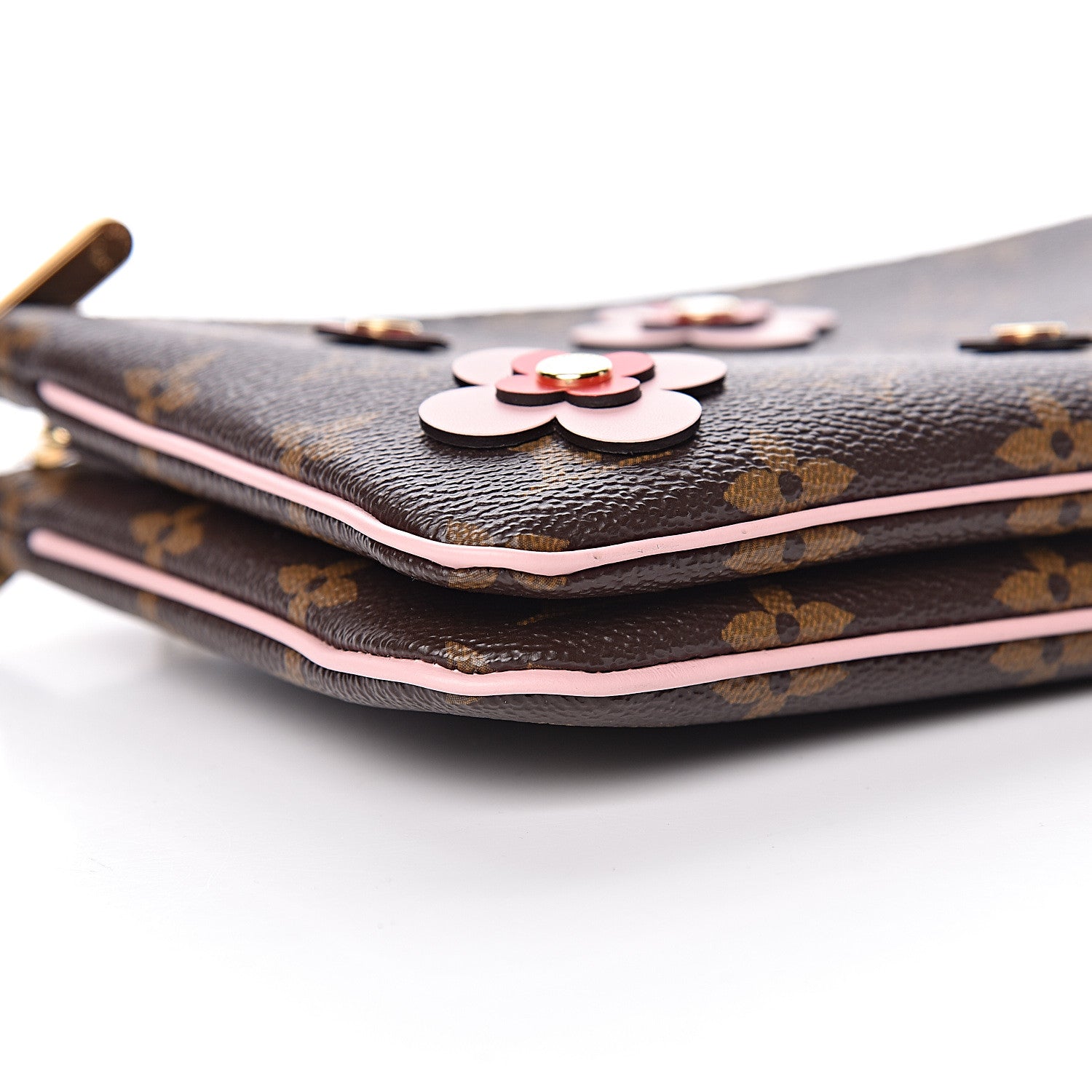 Louis Vuitton Monogram Blooming Flowers Double Zip Pochette 8 of 10