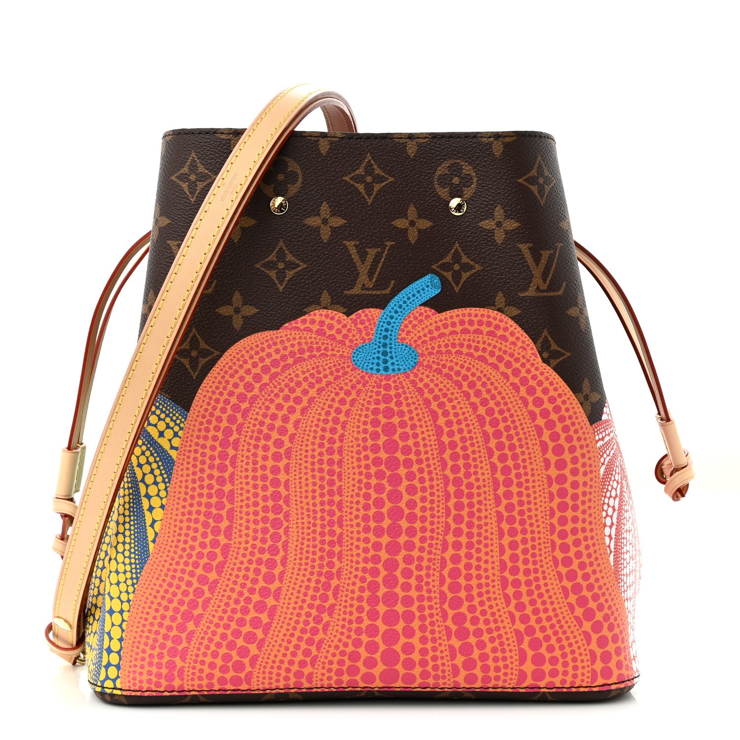 Louis Vuitton LV x YK Monogram Kusama Pumpkin Neonoe MM 1 of 11
