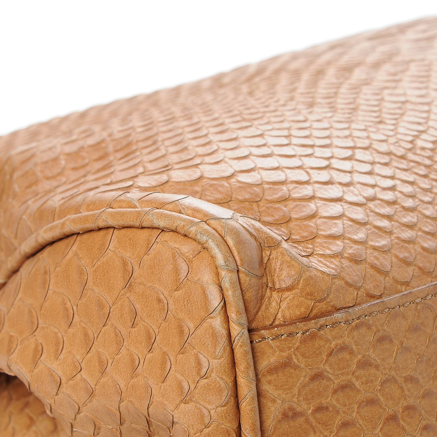 Silky Snake Print Oversized Alexa Deer Brown
