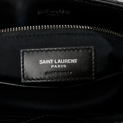 Saint Laurent Calfskin Y Quilted Monogram Toy Loulou Crossbody Bag Black 7 of 12
