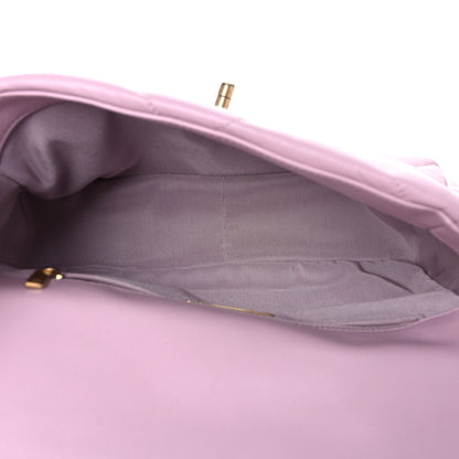 Chanel Lambskin Quilted Medium Chanel 19 Flap Light Pink 6 of 10