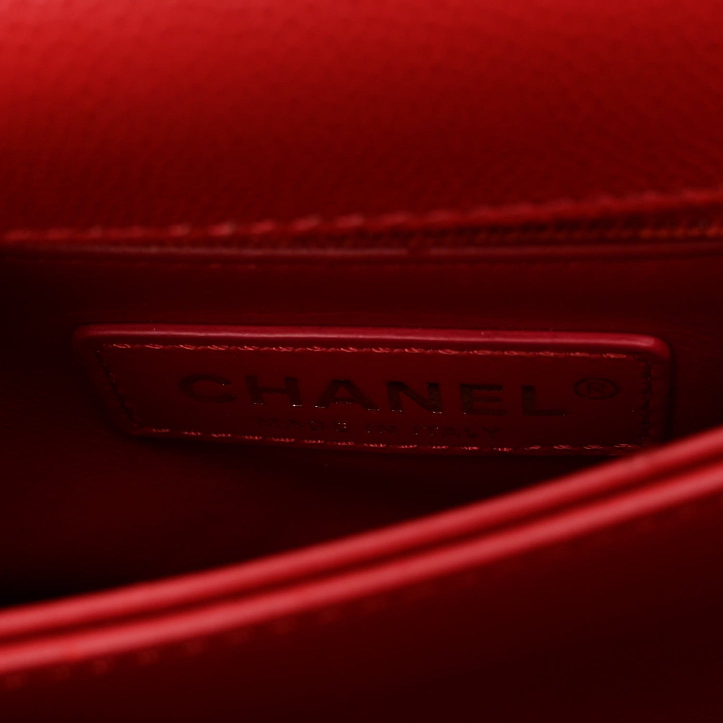 Caviar Quilted Lizard Embossed Extra Mini Coco Handle Flap Red
