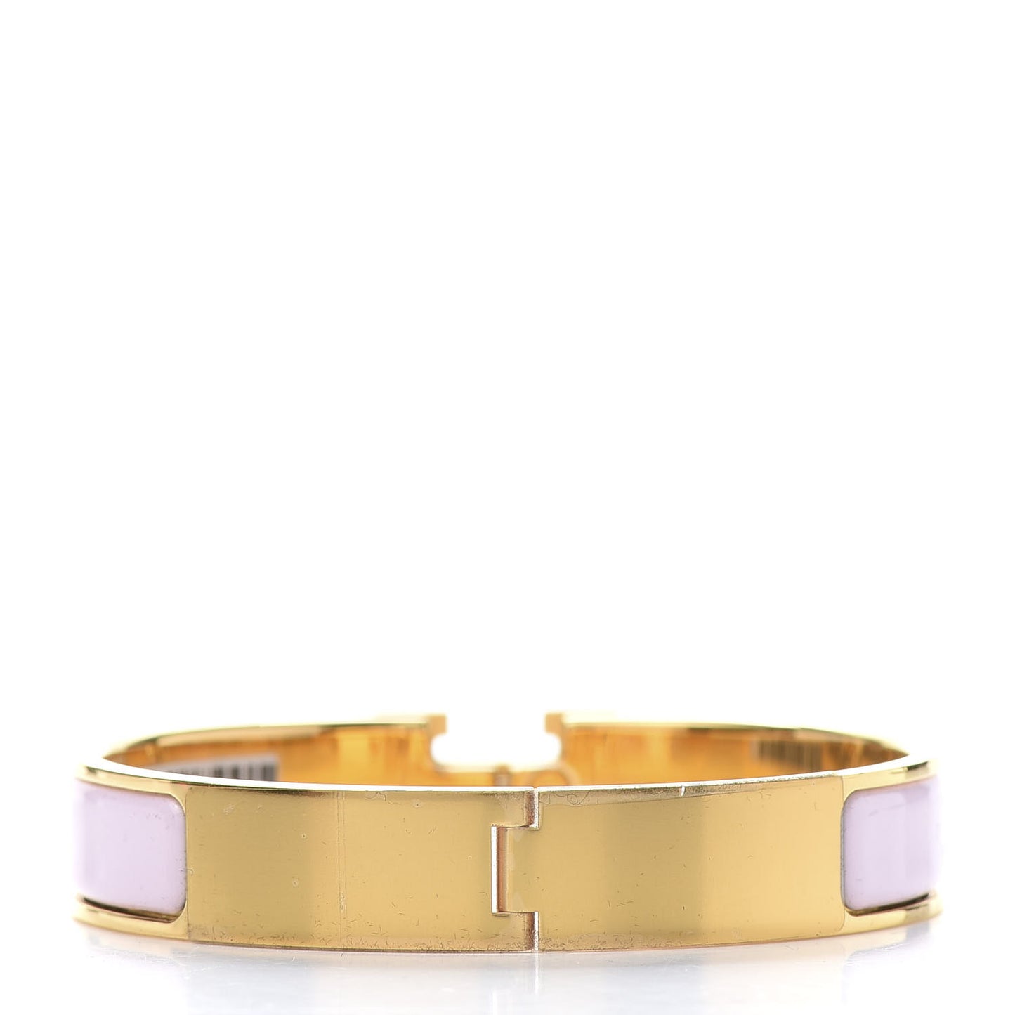 Enamel Narrow Clic Clac H Bracelet GM Rose Dragee