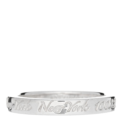 Tiffany Sterling Silver Narrow Notes Ring 49 5 3 of 5