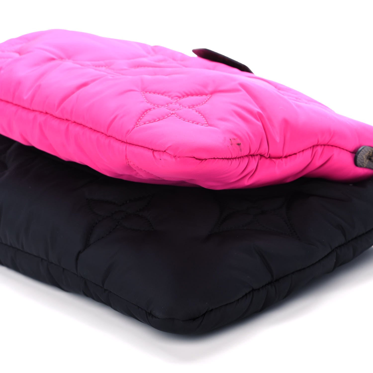 Louis Vuitton Econyl Monogram Pillow Maxi Multi Pochette Accessories Black Fuchsia 12 of 13