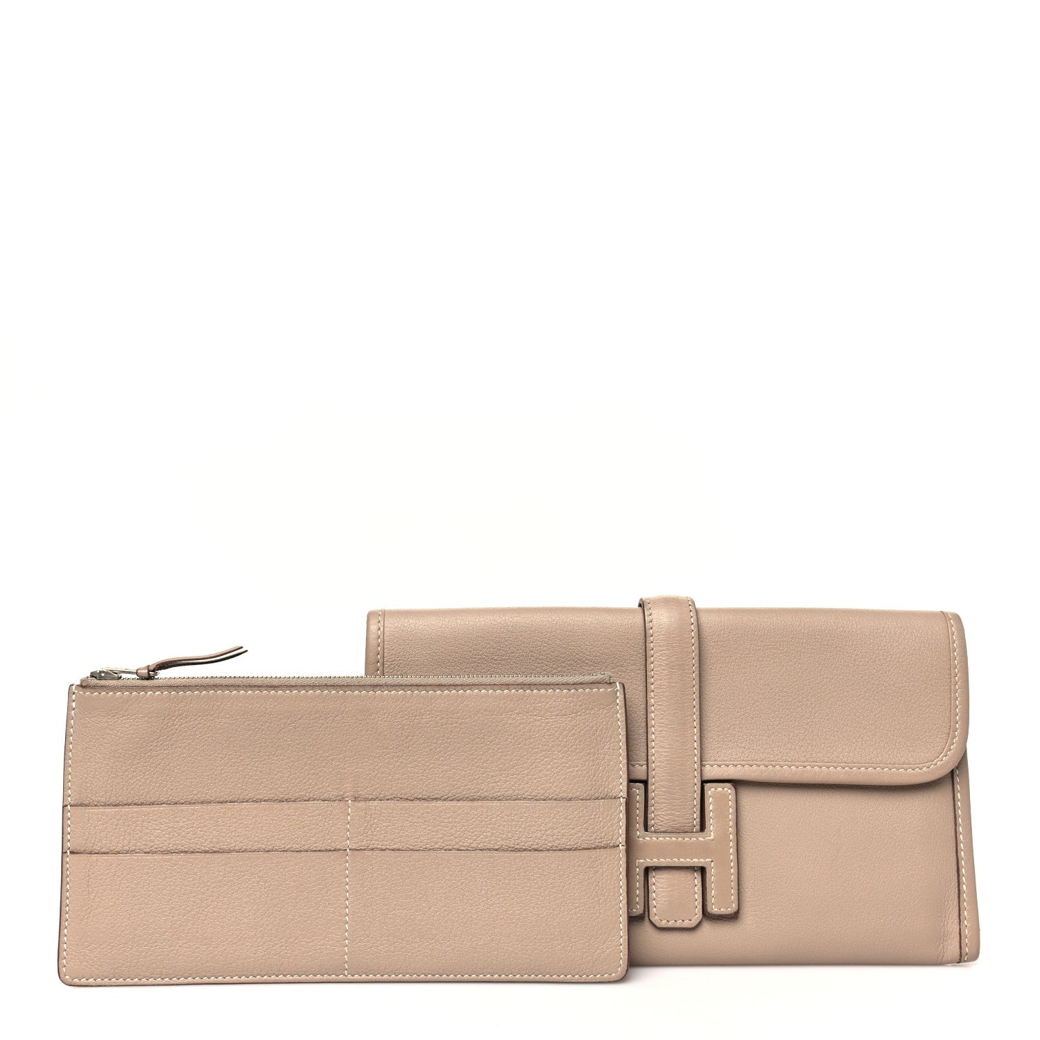 Hermes Swift Jige Duo Clutch Argile 3 of 10