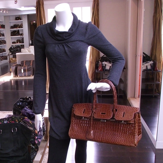 Hermes Shiny Porosus Crocodile JPG Birkin 42 Rouge H 10895