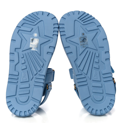 Christian Dior Lambskin Dioract 10mm Sandals 36 Cornflower 5 of 8