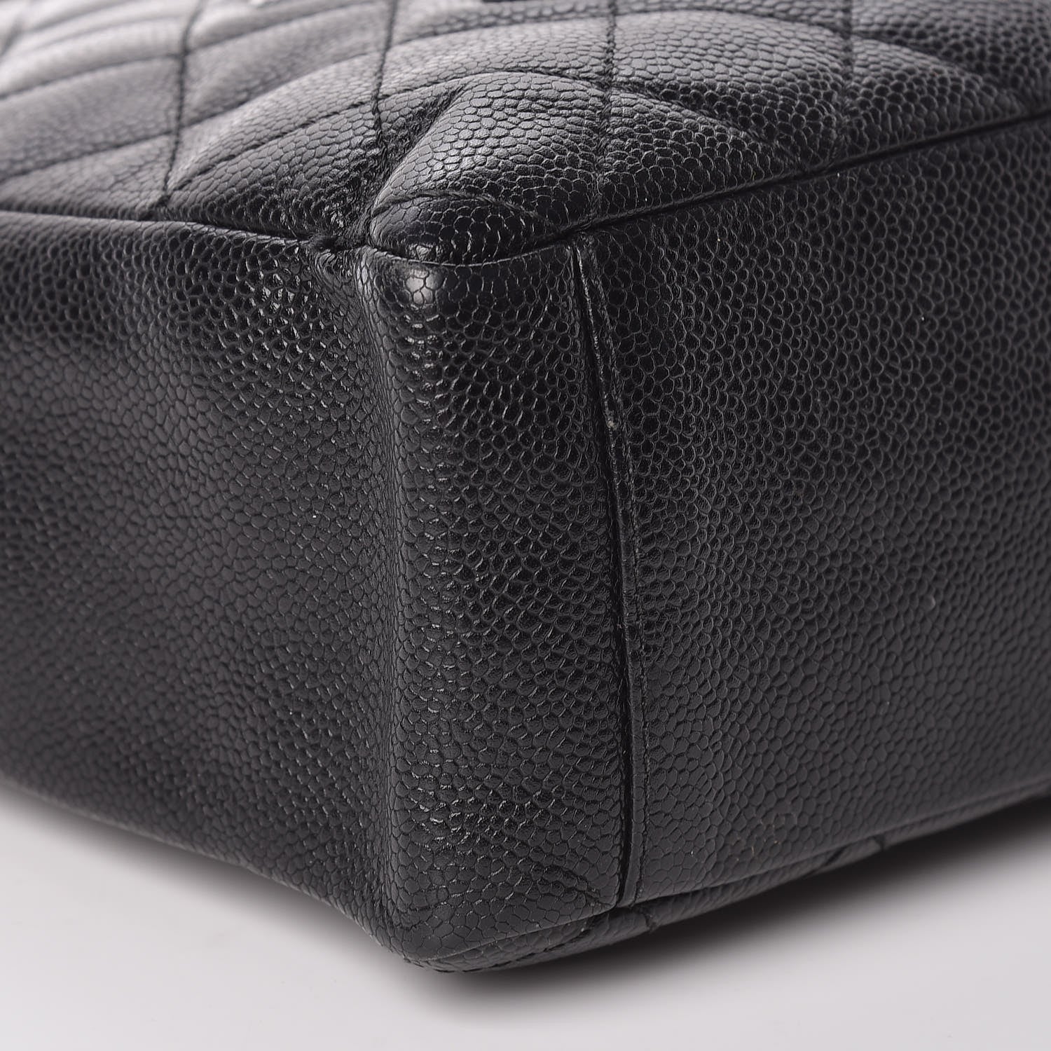 Chanel Caviar Quilted Petit Shopping Tote PST Black 8 of 10