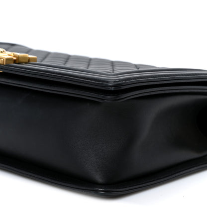 Chanel Calfskin Quilted New Medium Boy Flap Black 9 of 10