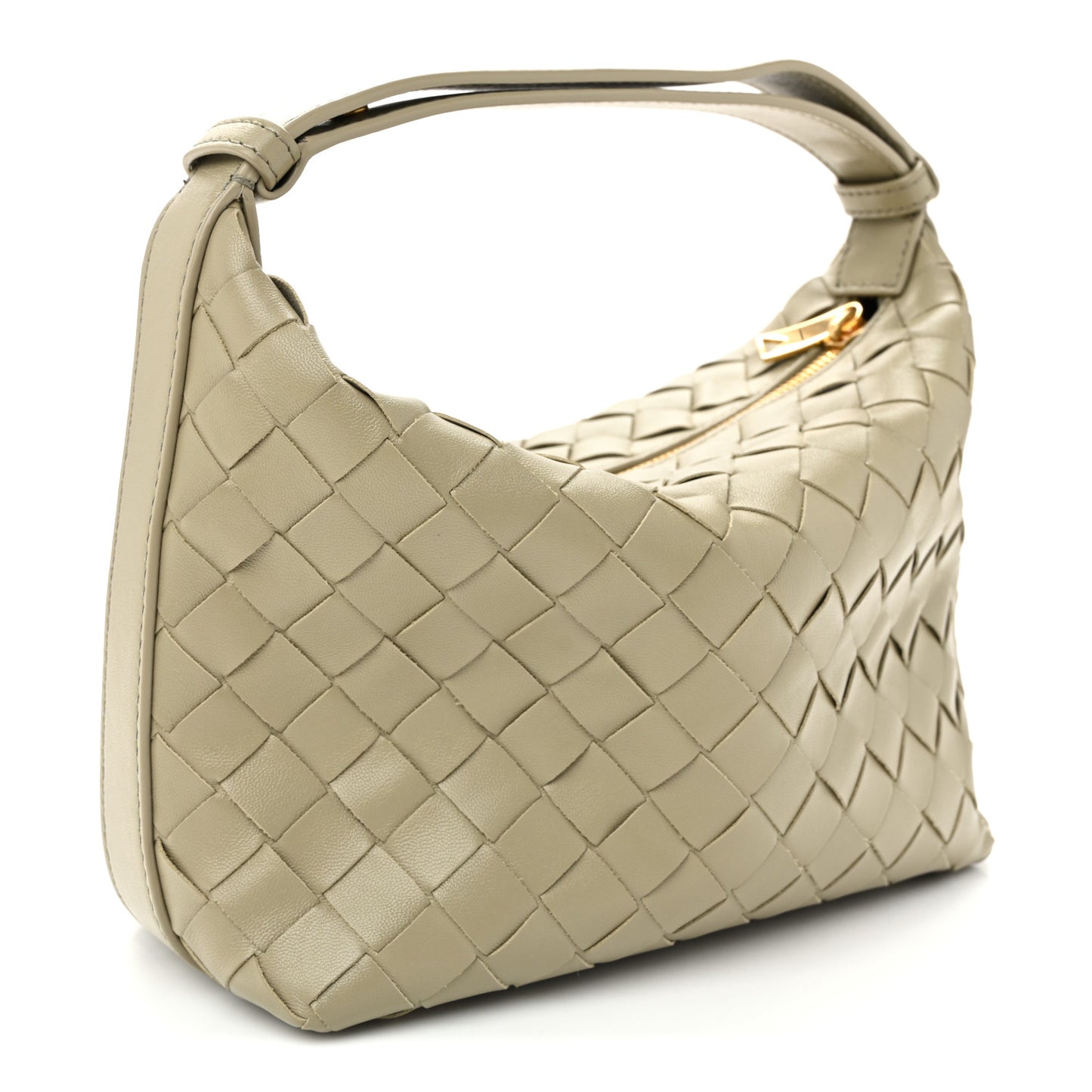 Calfskin Nappa Intrecciato Mini Wallace Travertine Travertine
