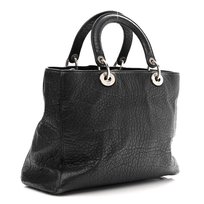 Christian Dior Canyon Grained Lambskin Large Lady Dior Black 3 of 12