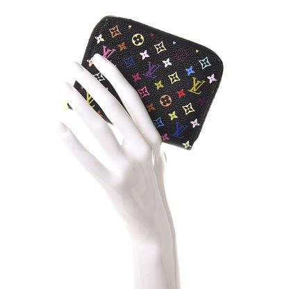 Louis Vuitton Monogram Multicolor Zippy Coin Purse Black Grenade 2 of 10