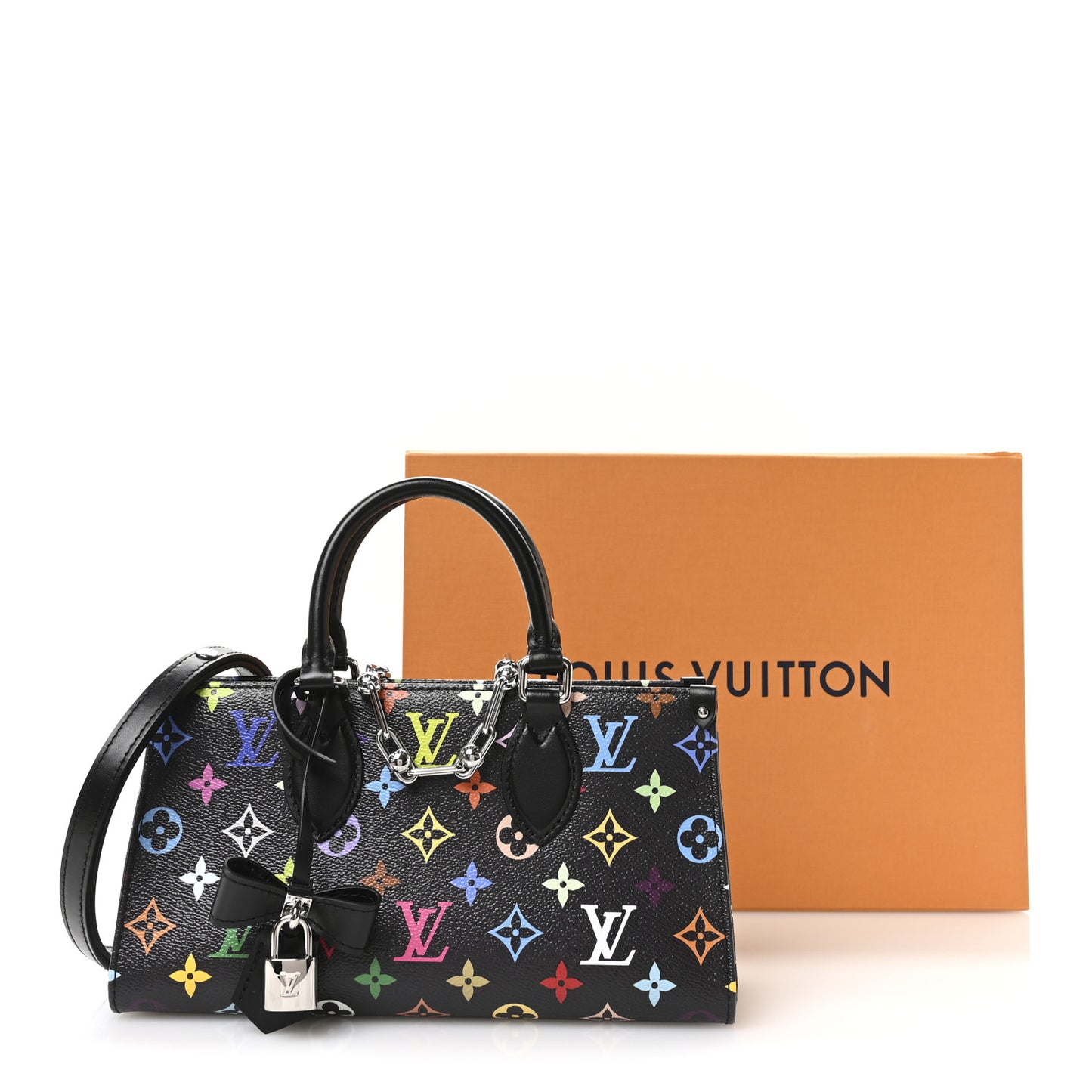 LV X TM Monogram Multicolor OnTheGo East West Black