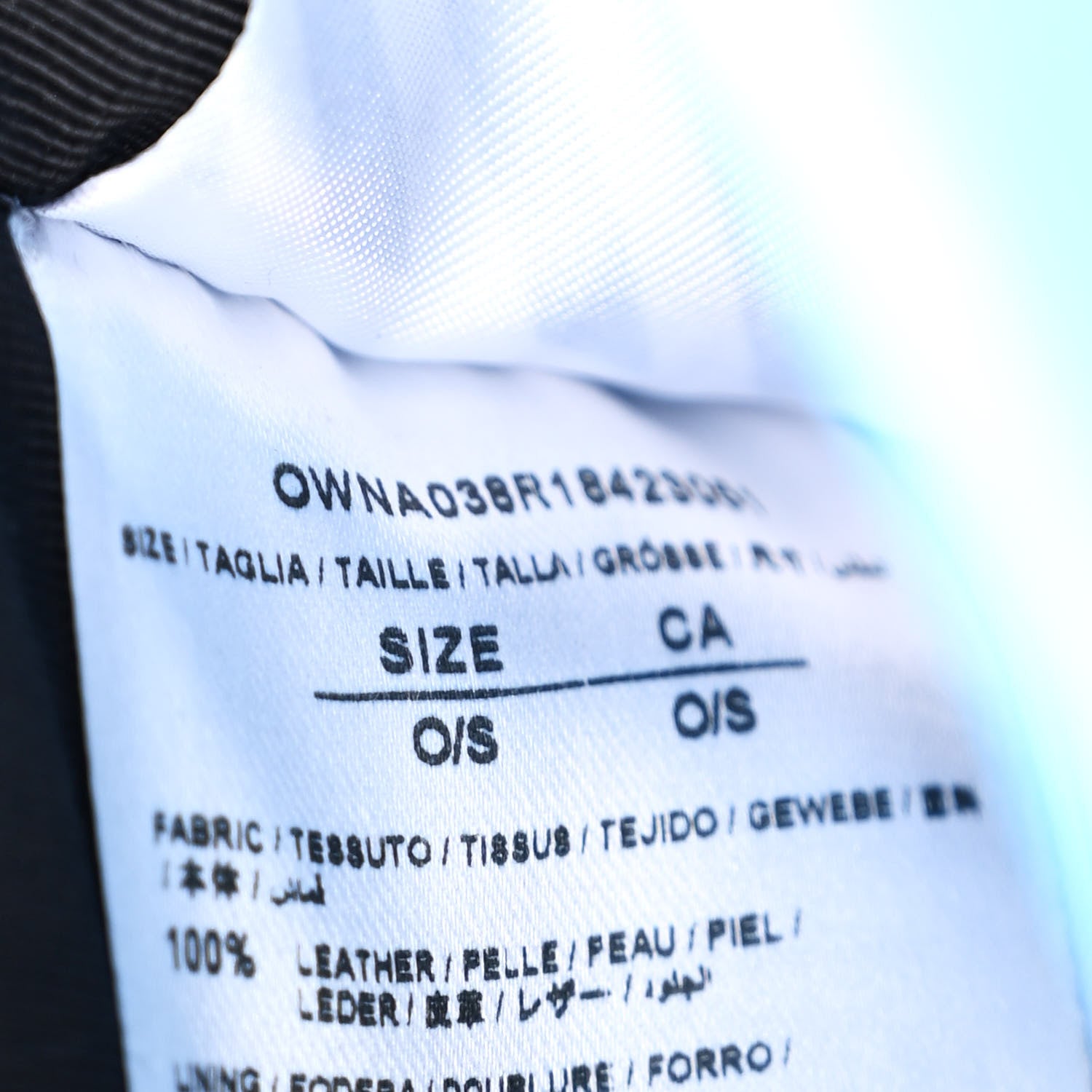 Off-White Saffiano Striped Mini Diag Binder Clip Bag Blue 6 of 18