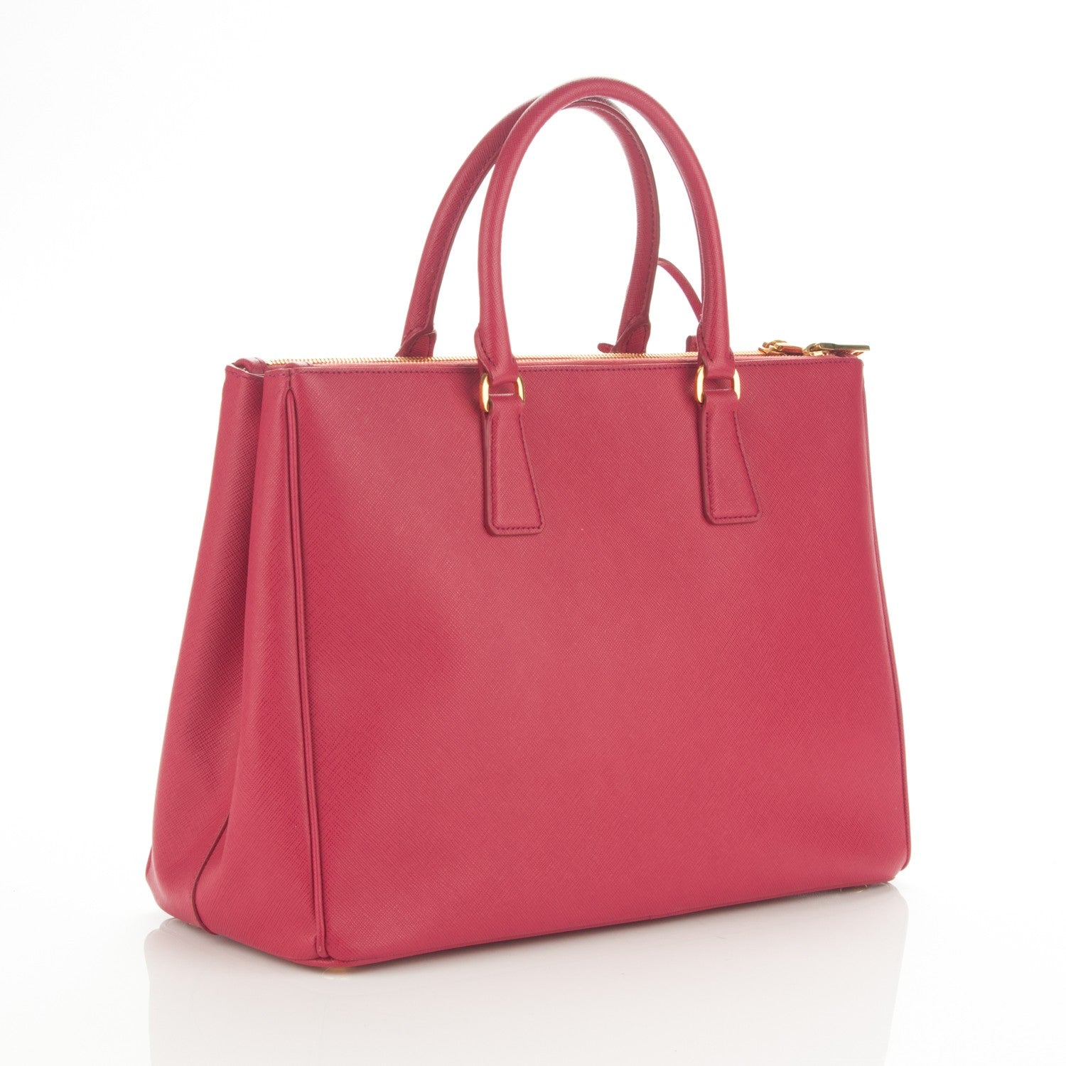 Prada Saffiano Large Galleria Double Zip Tote Peonia 3 of 7