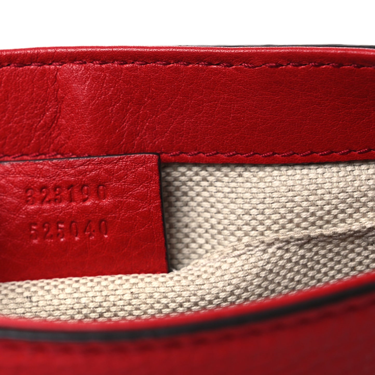 Pebbled Calfskin Small Soho Flap Crossbody Red
