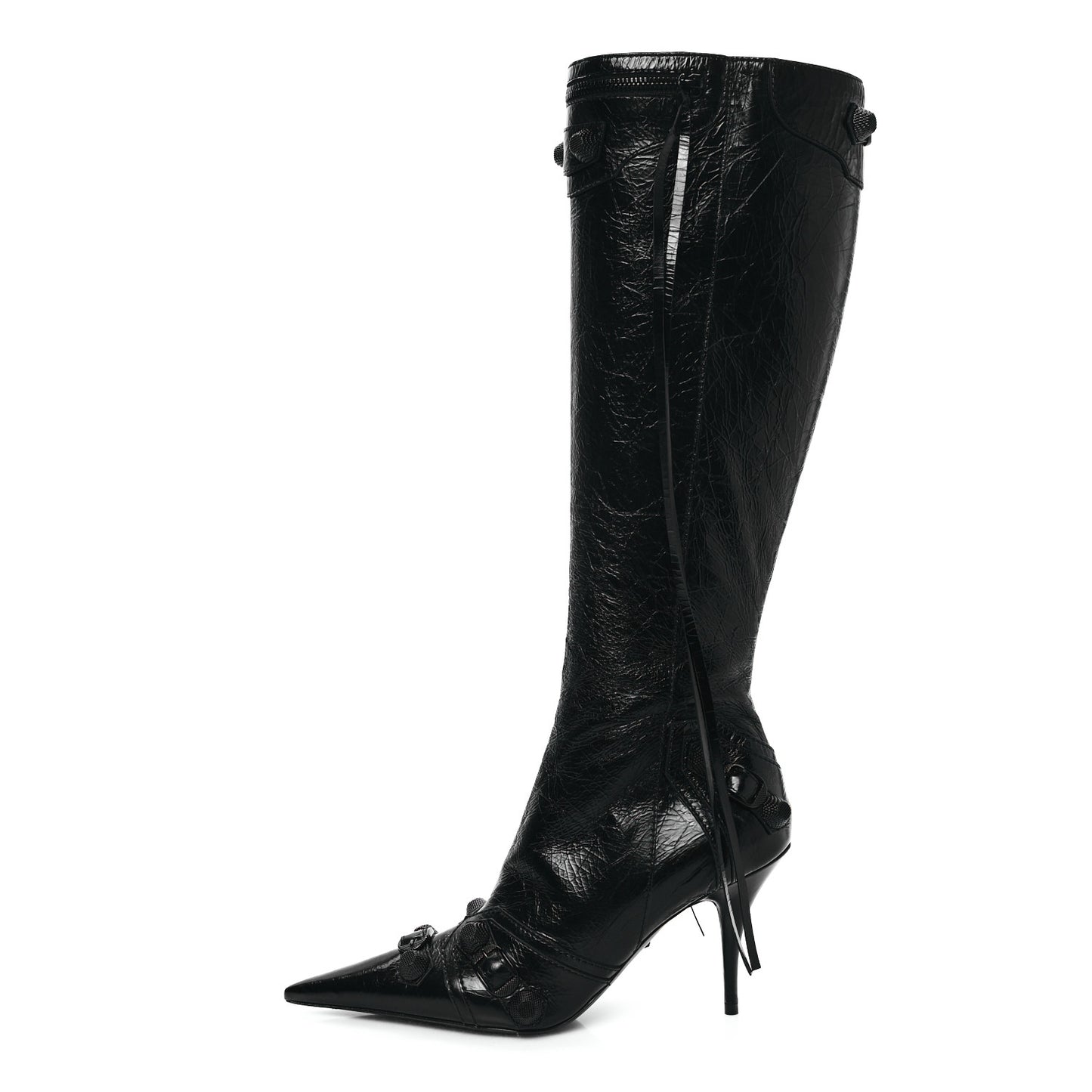 Agneau Arena Spike Spiked Cagole 90mm Boots 37.5 Black