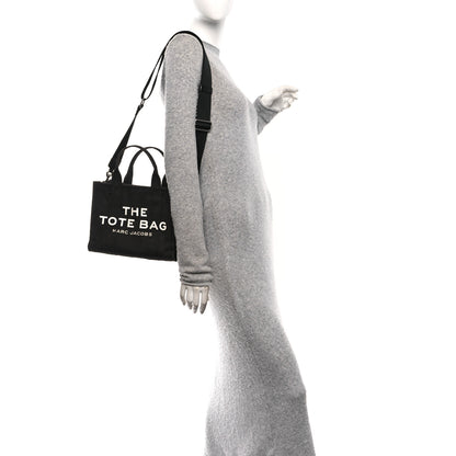 Marc Jacobs Cotton Canvas Small The Traveler Tote Bag Black 2 of 10