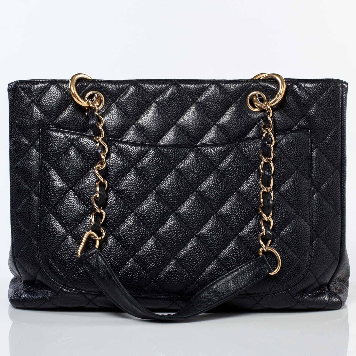 Chanel Caviar Grand Shopping Tote GST Black 4 of 9