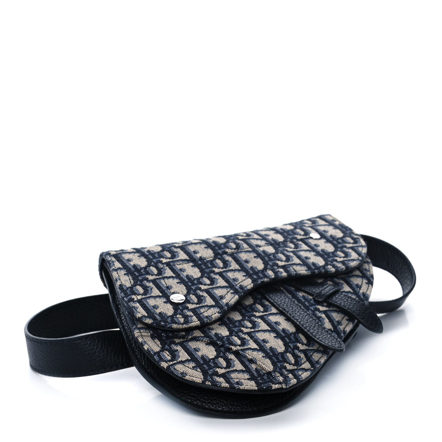 HOMME Oblique Saddle Belt Bag Blue