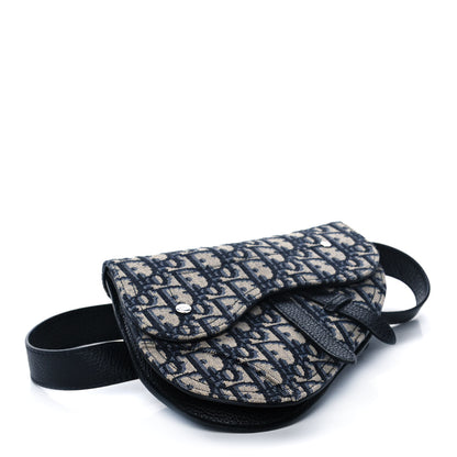 Christian Dior HOMME Oblique Saddle Belt Bag Blue 4 of 12