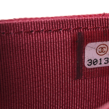 Chanel Caviar Quilted Flap Card Holder Wallet Red 18 of 24