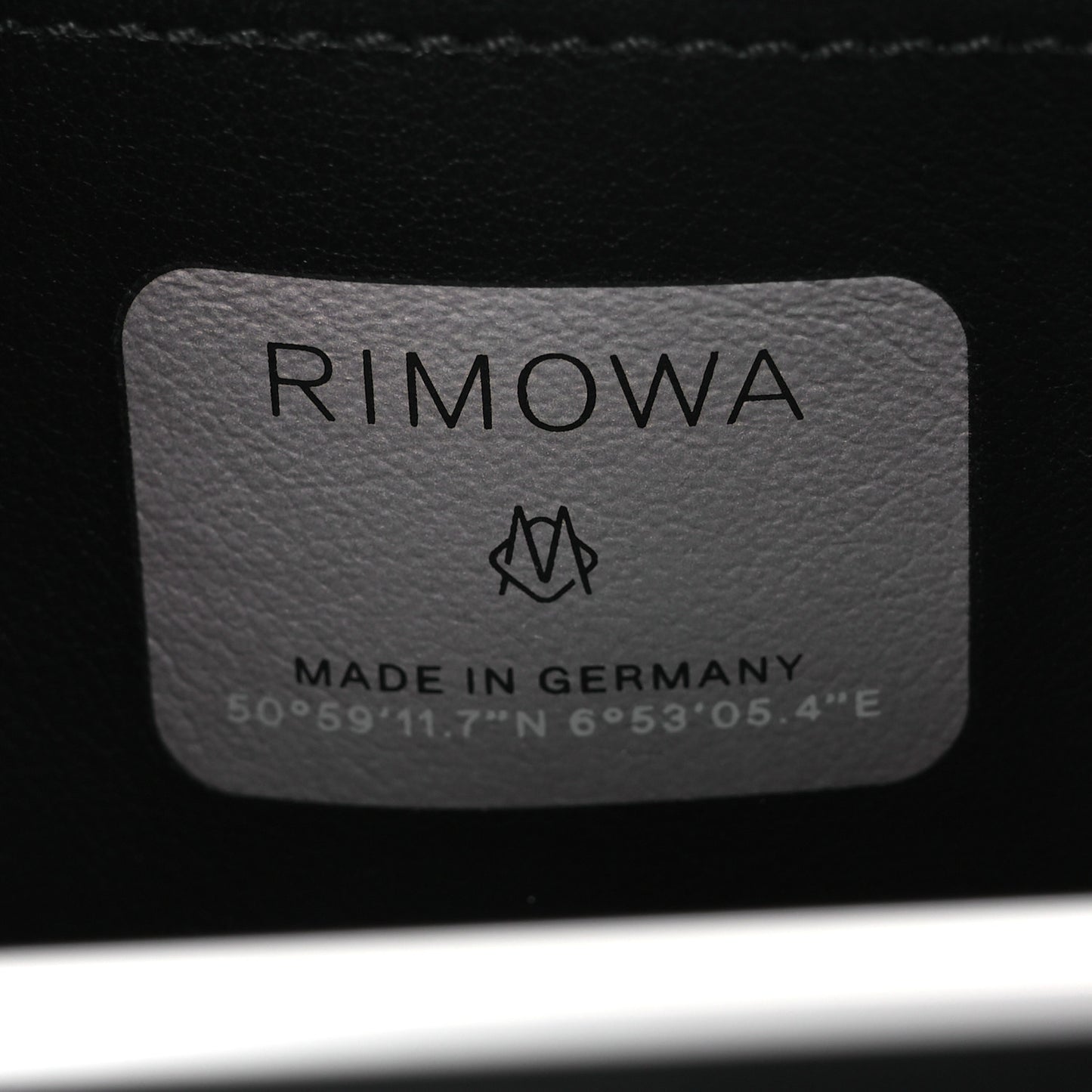 X RIMOWA Aluminum Personal Clutch On Strap Black