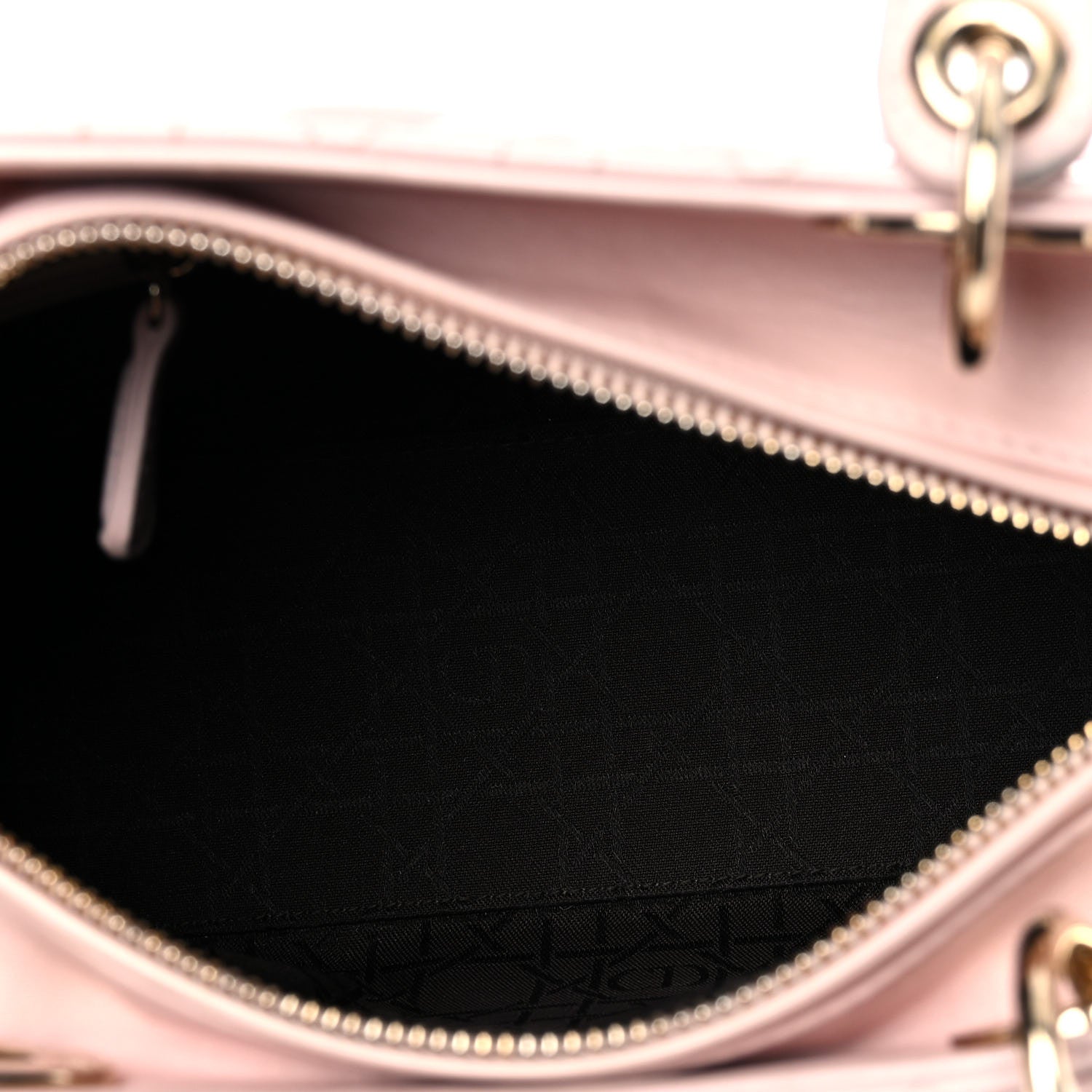 Christian Dior Lambskin Cannage Medium Lady Dior Light Pink 9 of 15