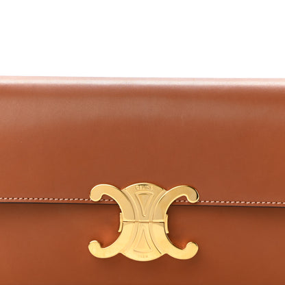 Celine Natural Calfskin Triomphe Shoulder Bag Tan 8 of 10