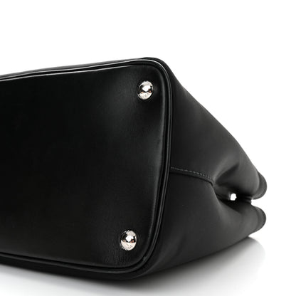 Prada Tessuto Nylon Vitello Medium Double Bag Black 10 of 10