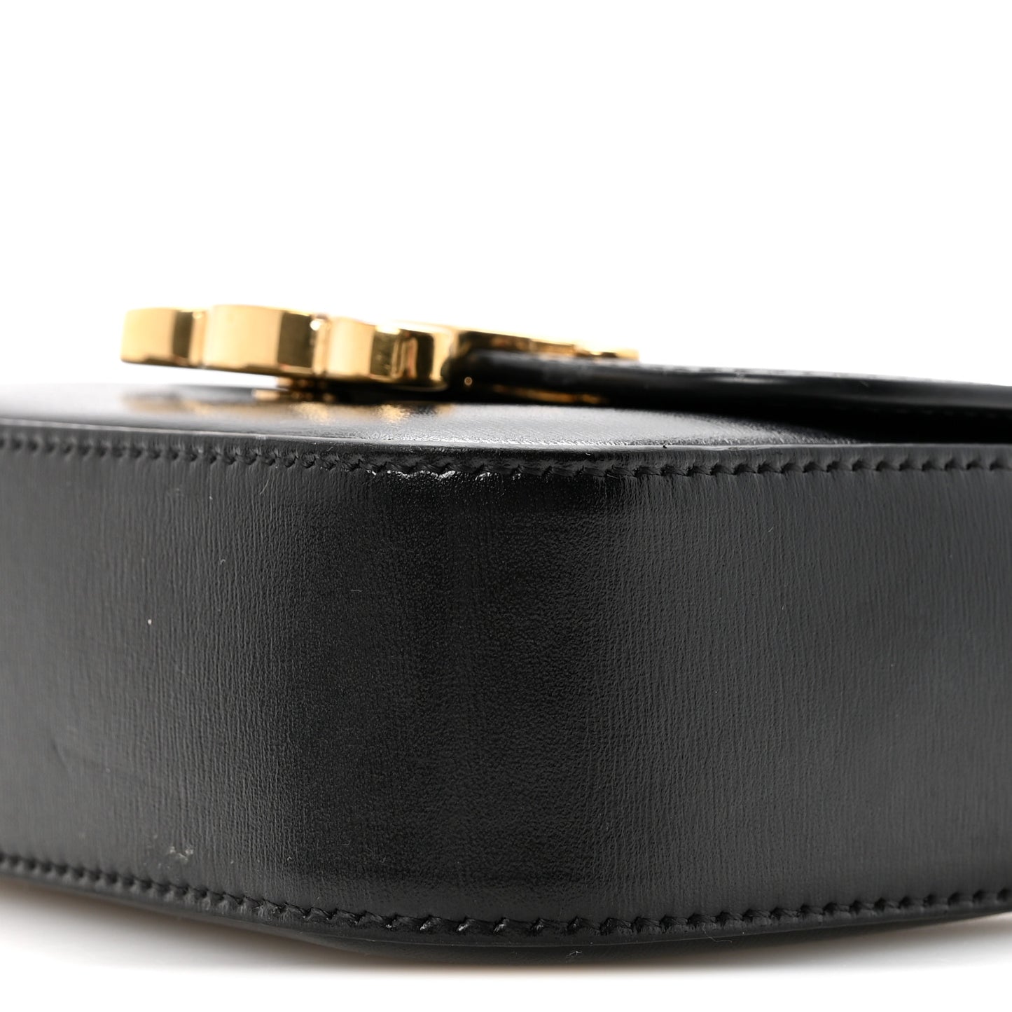 Shiny Calfskin Mini Claude Black