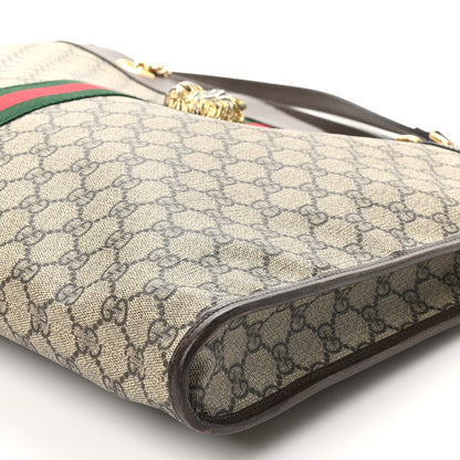Gucci GG Supreme Monogram Large Rajah Chain Tote Beige New Acero 11 of 11