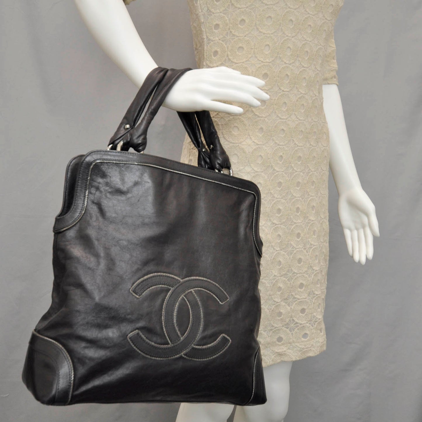 Leather Soho CC Shopper Tote Black