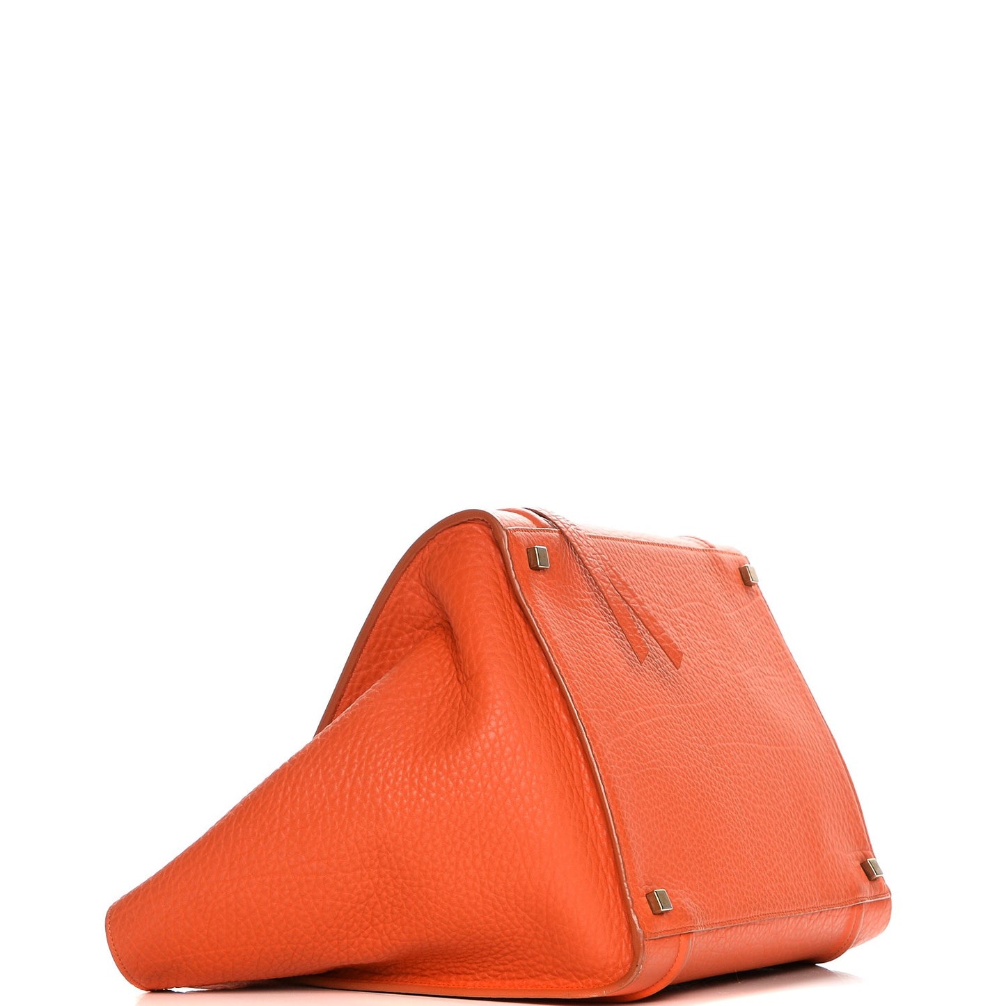 Bullhide Calfskin Medium Phantom Luggage Burnt Orange