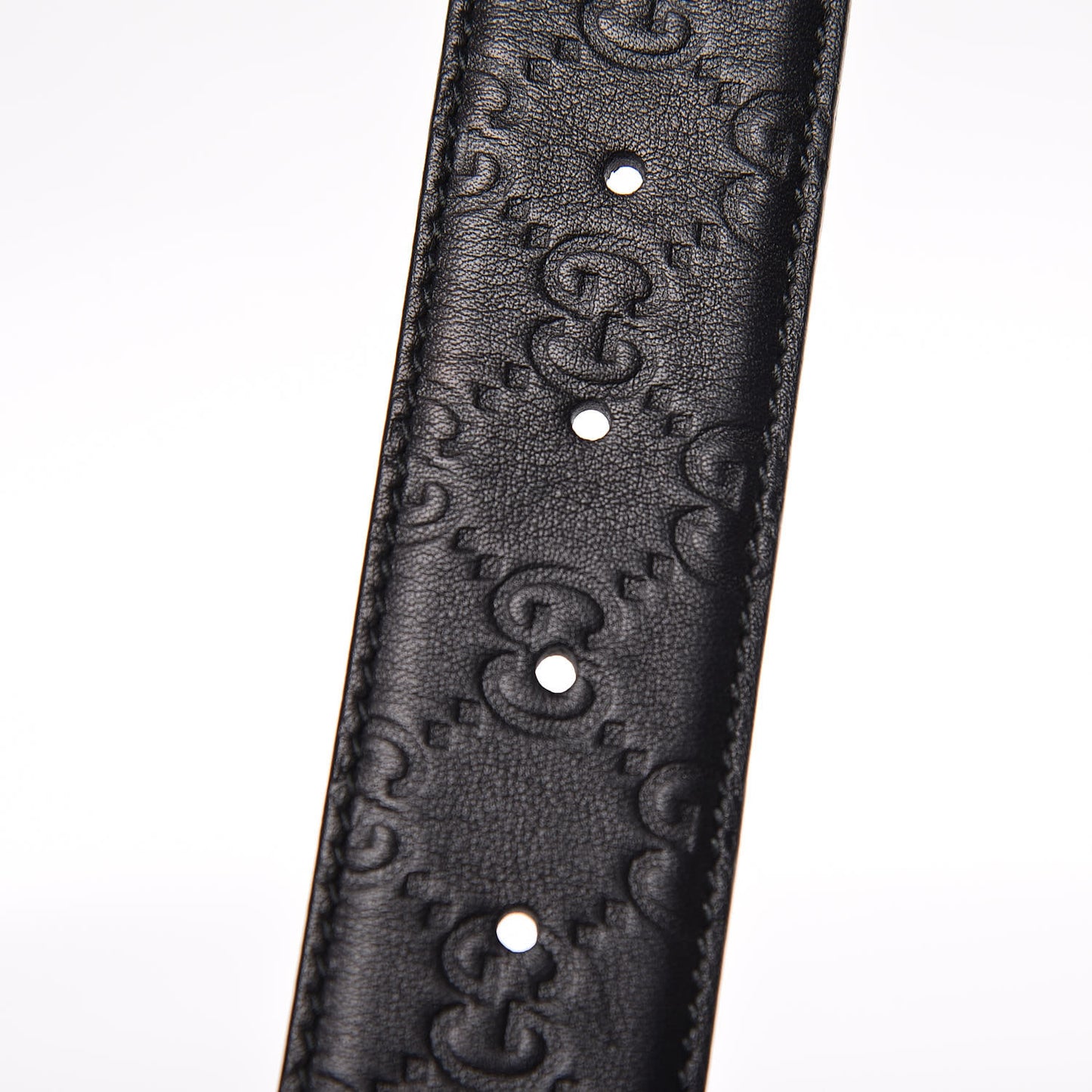 Guccissima Interlocking G Belt 90 36 Black
