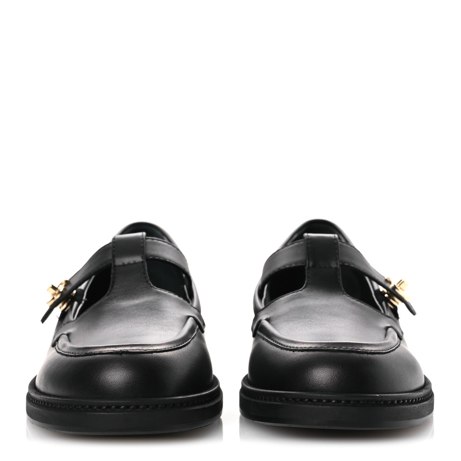 Chanel Calfskin CC Turnlock Moccasins 40 Black 3 of 11