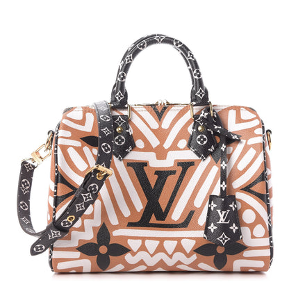 Louis Vuitton Monogram Giant Crafty Speedy Bandouliere 25 Creme Caramel 1 of 10
