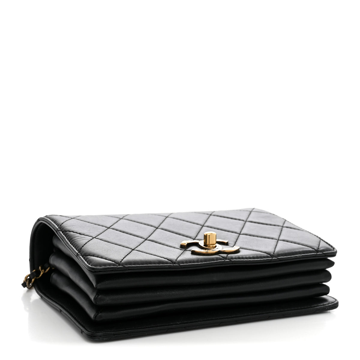Chanel Lambskin Quilted Mini Art Nouvelle Flap Bag Black 4 of 12