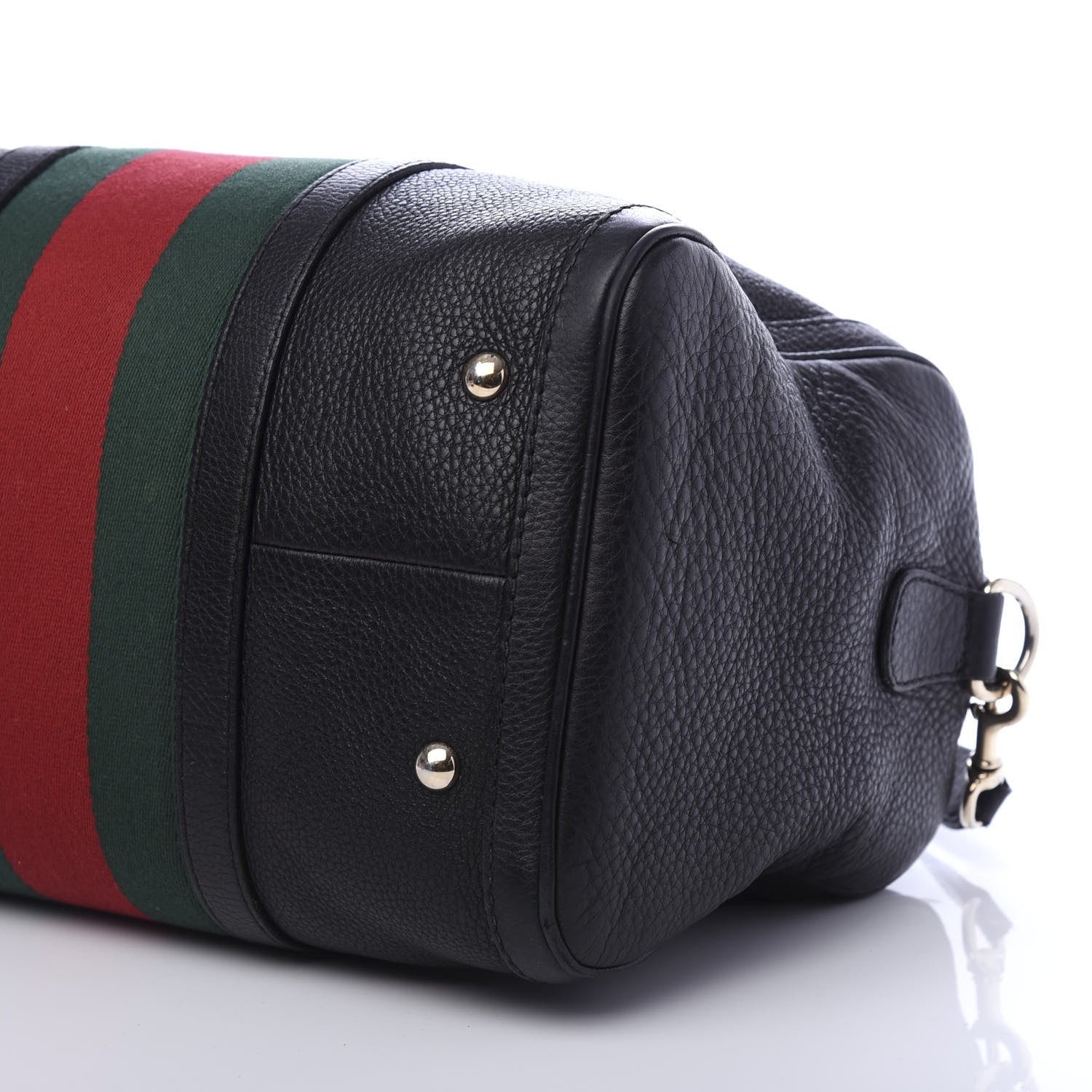 Gucci Calfskin Vintage Web Medium Boston Black 11 of 15