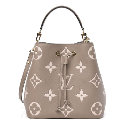 Louis Vuitton Empreinte Monogram Giant Neonoe MM Tourterelle Creme 2 of 9
