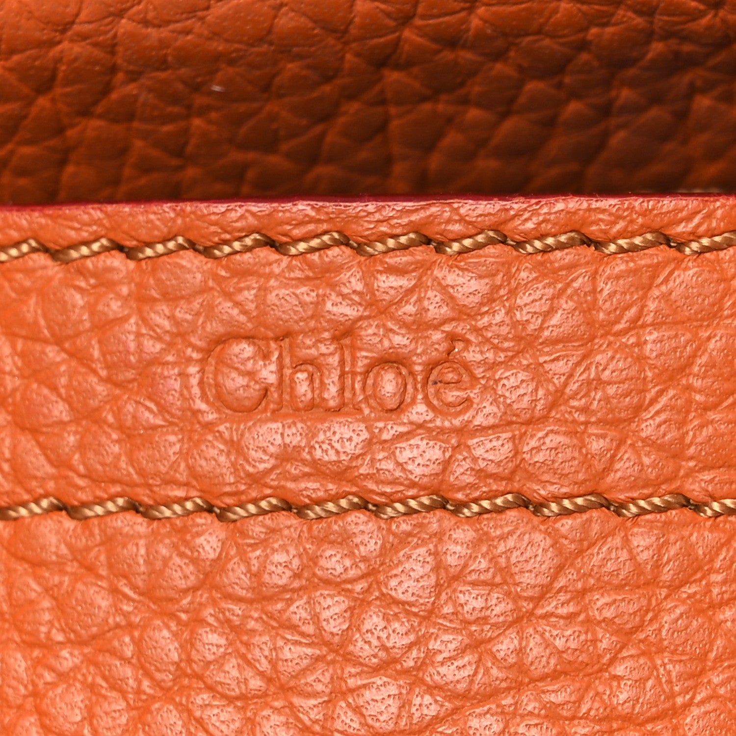 Chloe Grained Calfskin Small Marcie Saddle Bag Wood Rose 6 of 15
