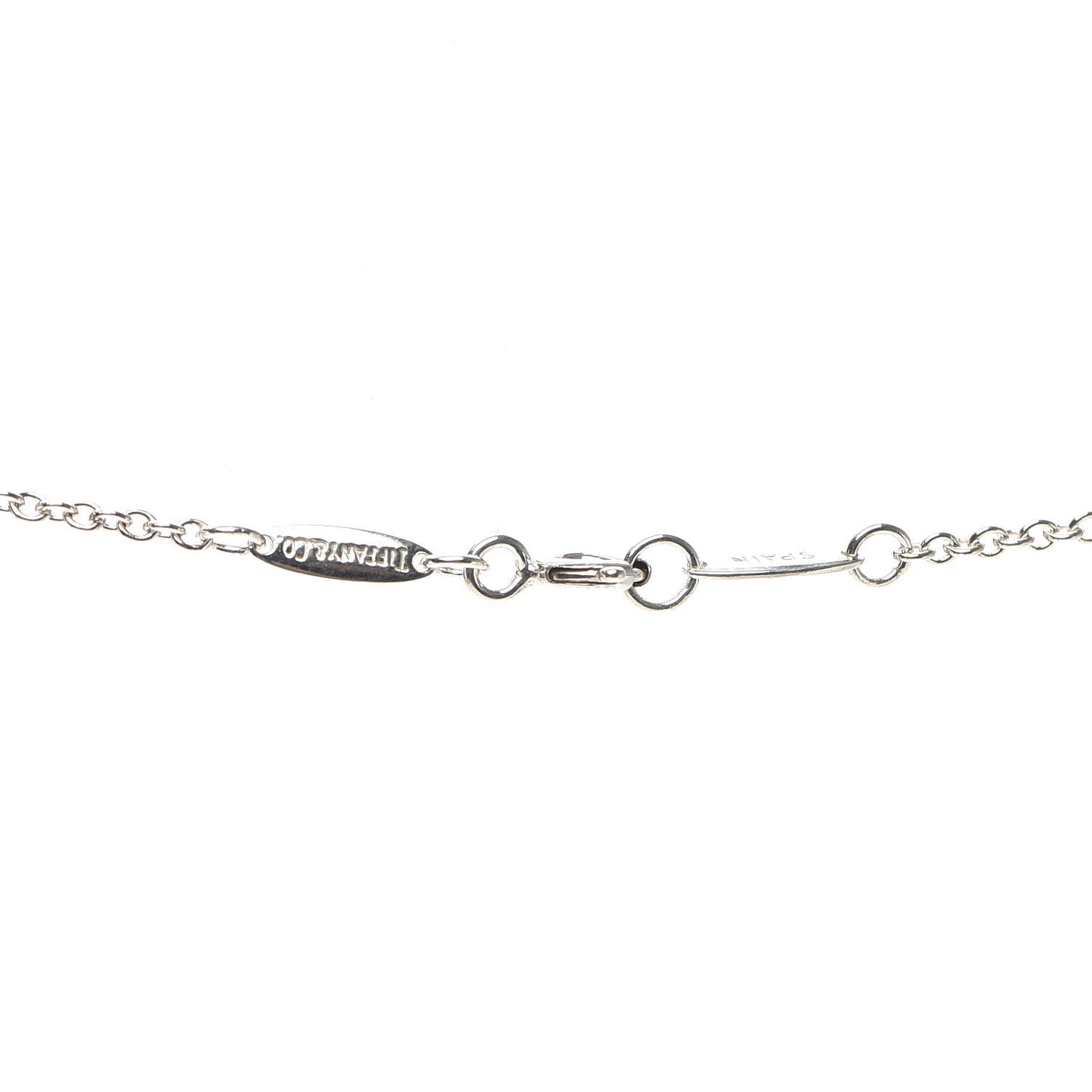 Sterling Silver 22mm Elsa Peretti Open Heart Pendant Necklace