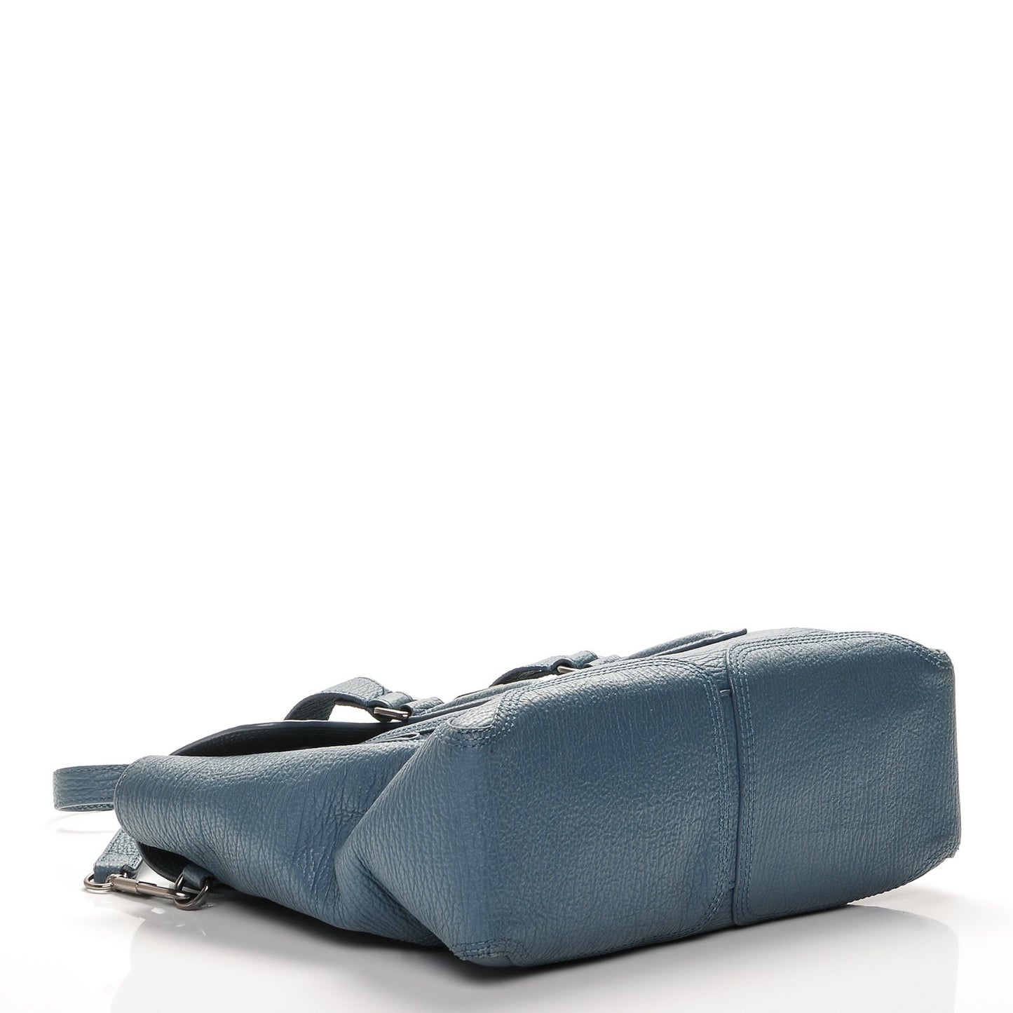 3.1 Textured Calfskin Medium Pashli Satchel Denim Blue