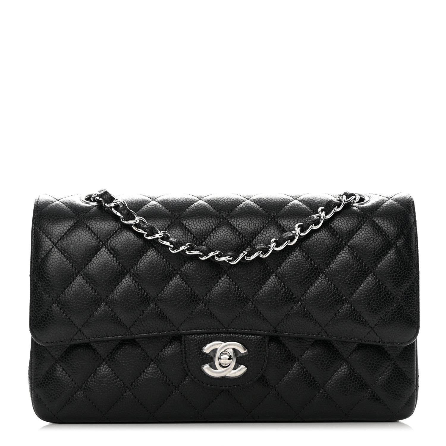 Chanel Caviar Quilted Medium Double Flap Black 1 of 12